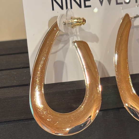 Nine West Gold Toned Teardrop Earrings - Picture 3 of 5